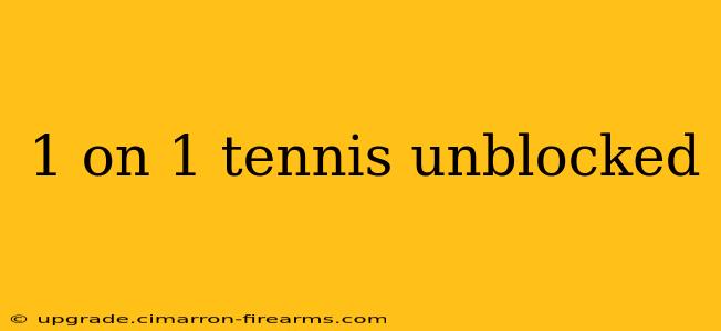 1 on 1 tennis unblocked