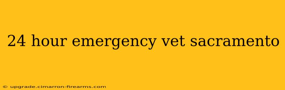 24 hour emergency vet sacramento