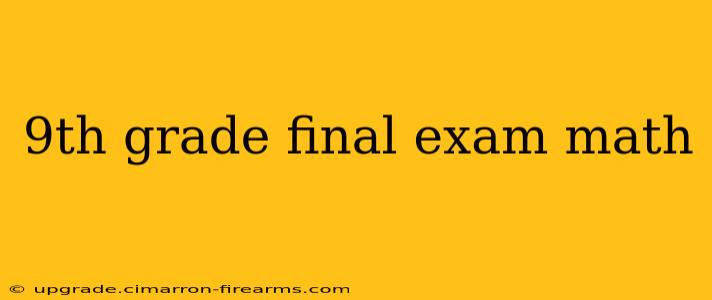 9th grade final exam math