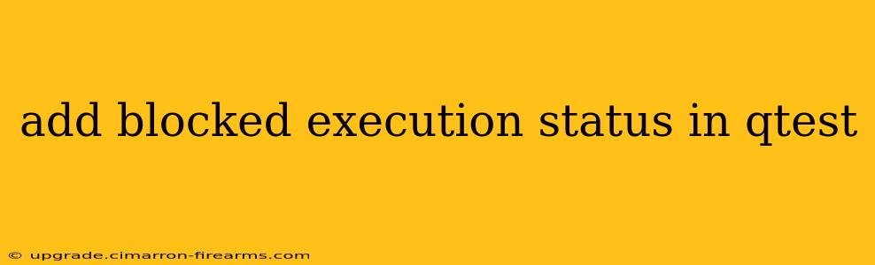 add blocked execution status in qtest