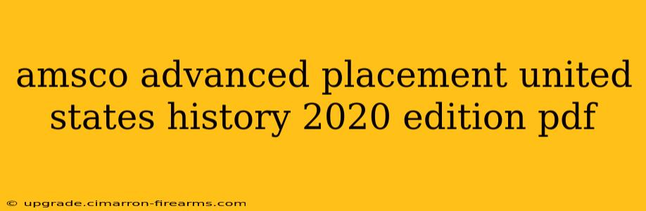 amsco advanced placement united states history 2020 edition pdf