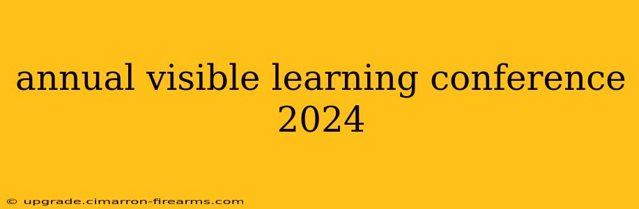 annual visible learning conference 2024