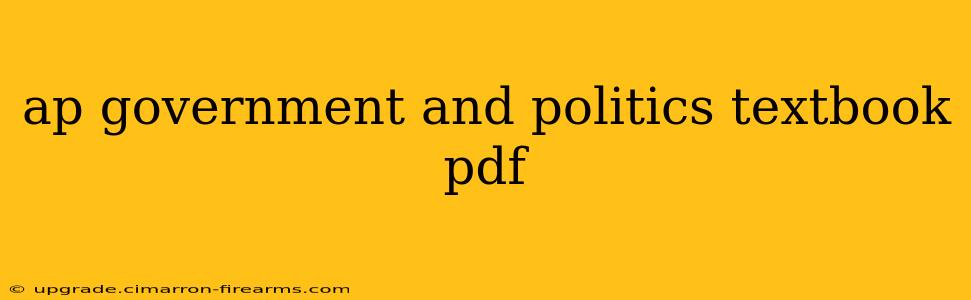 ap government and politics textbook pdf