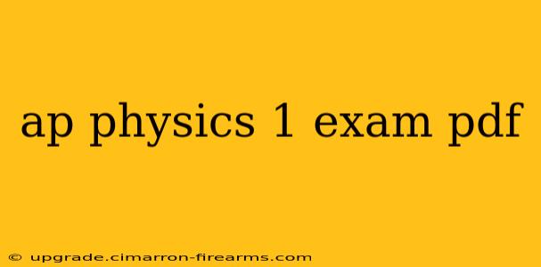 ap physics 1 exam pdf