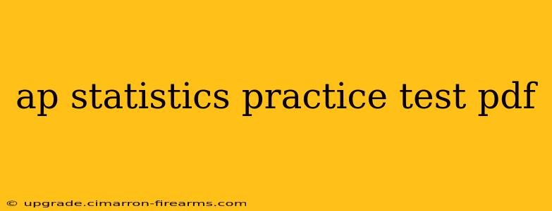 ap statistics practice test pdf