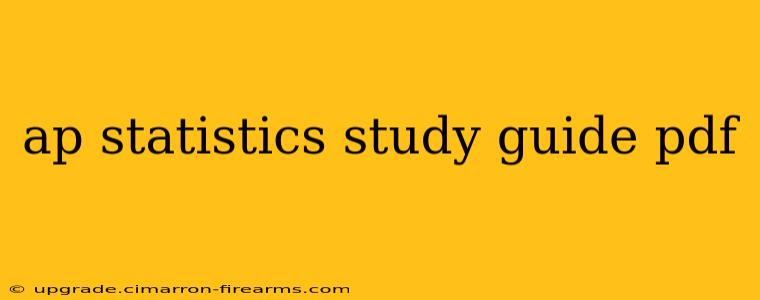 ap statistics study guide pdf