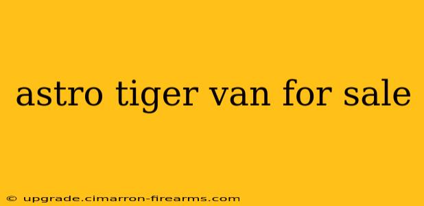 astro tiger van for sale