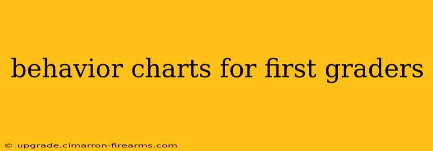 behavior charts for first graders