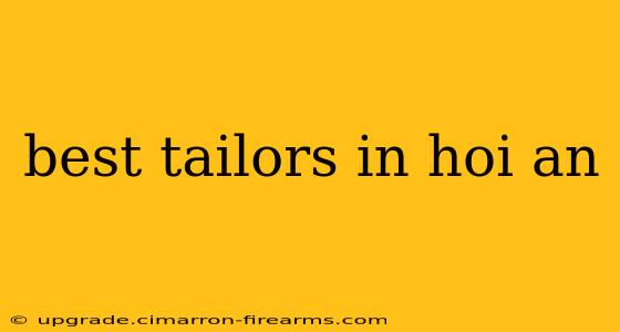 best tailors in hoi an