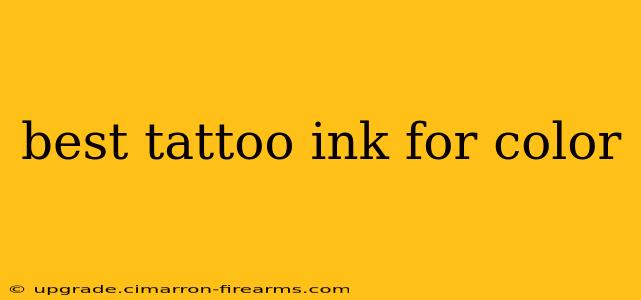 best tattoo ink for color