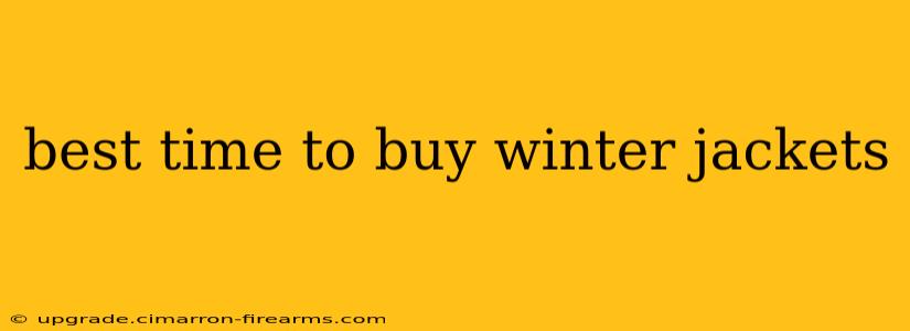 best time to buy winter jackets