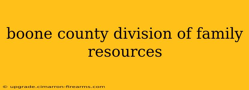 boone county division of family resources