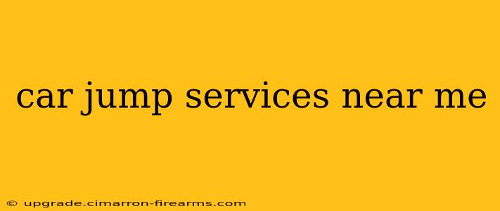 car jump services near me