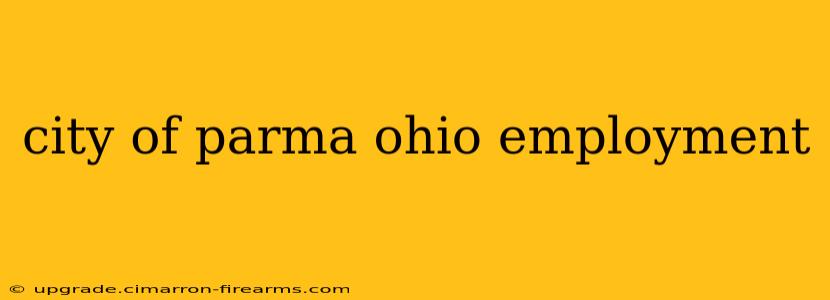 city of parma ohio employment