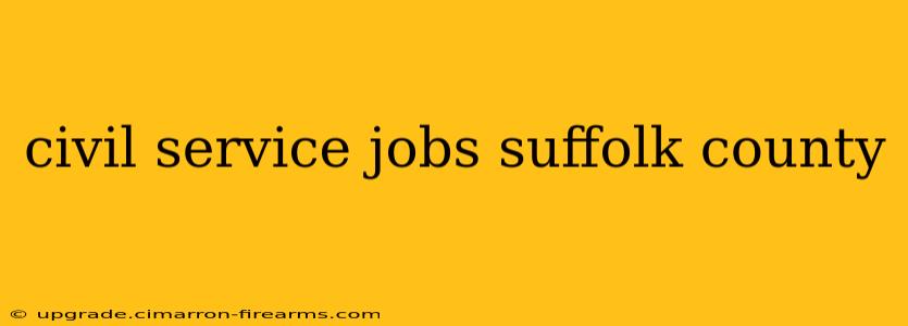 civil service jobs suffolk county