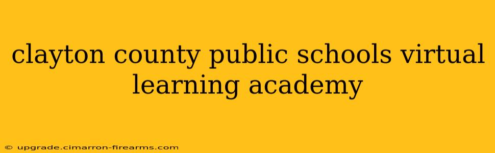 clayton county public schools virtual learning academy