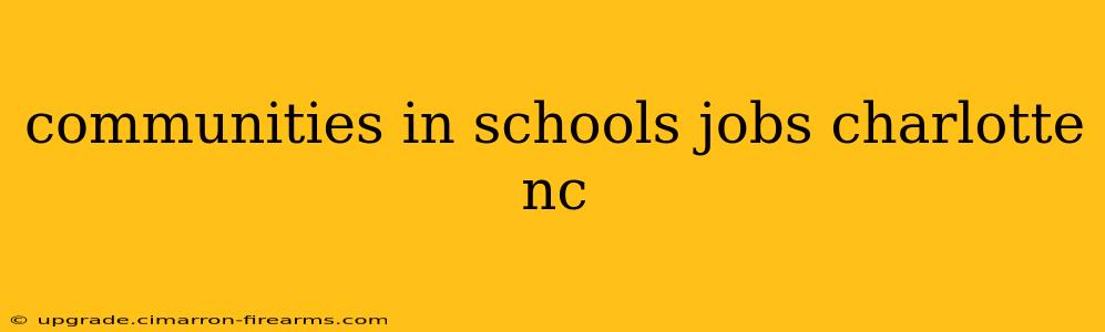 communities in schools jobs charlotte nc