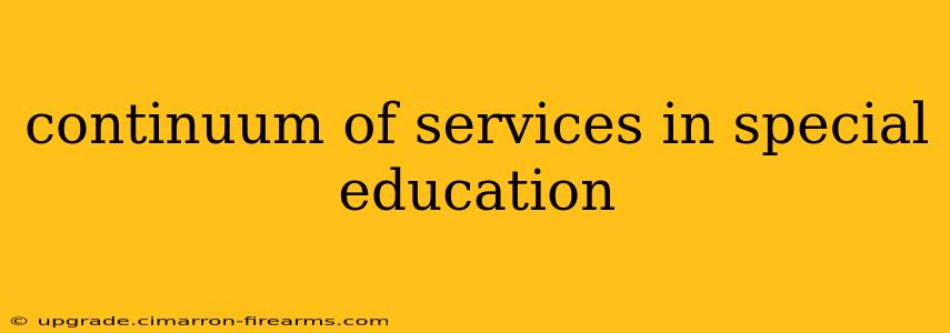 continuum of services in special education