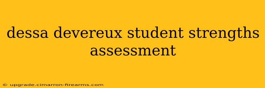 dessa devereux student strengths assessment