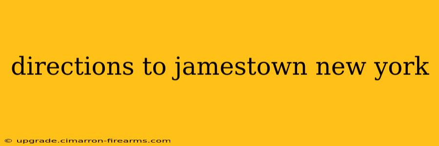 directions to jamestown new york