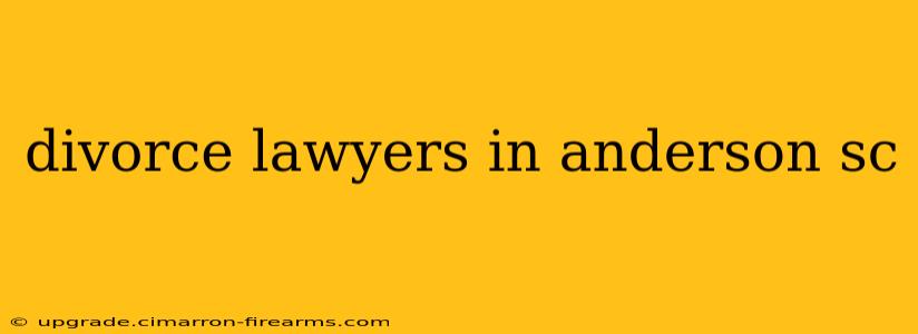 divorce lawyers in anderson sc