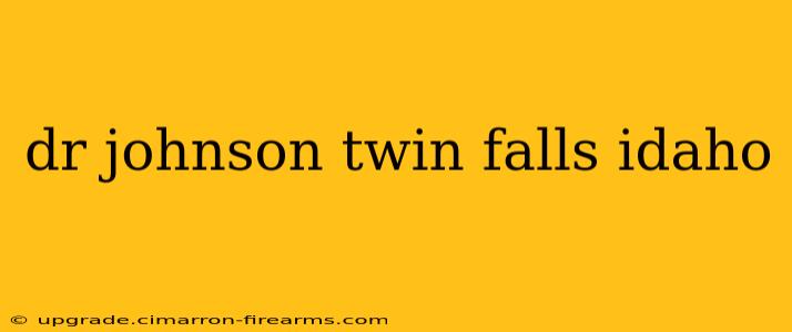 dr johnson twin falls idaho