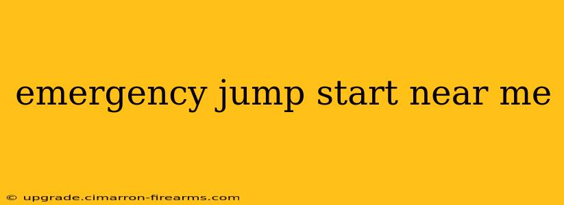 emergency jump start near me