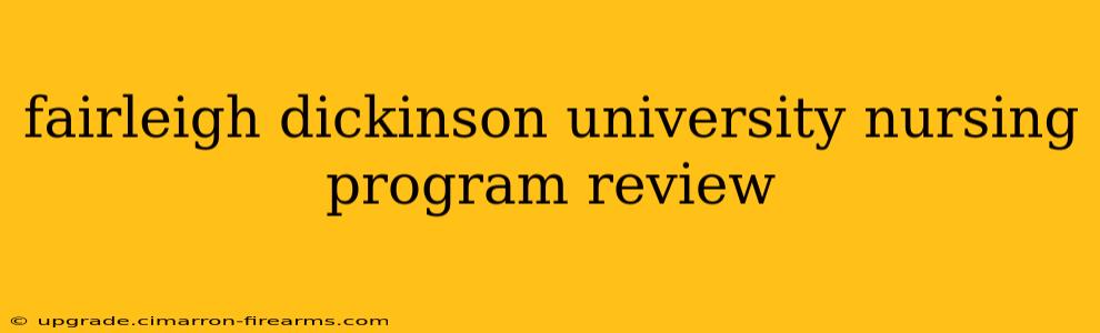 fairleigh dickinson university nursing program review