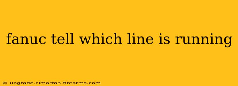 fanuc tell which line is running