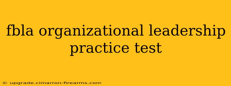 fbla organizational leadership practice test