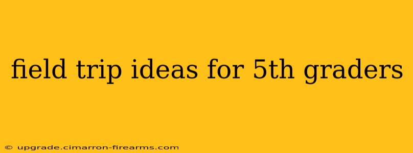 field trip ideas for 5th graders