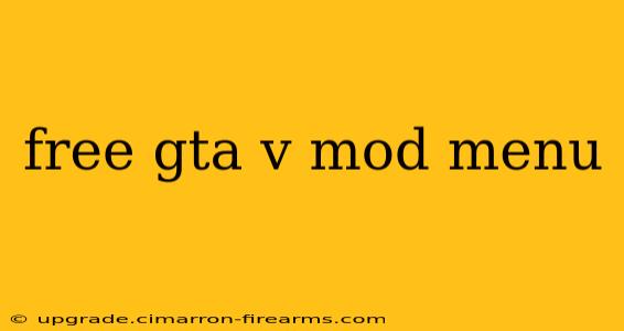 free gta v mod menu