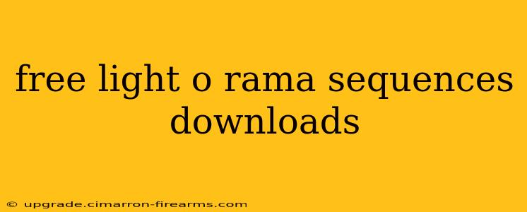 free light o rama sequences downloads