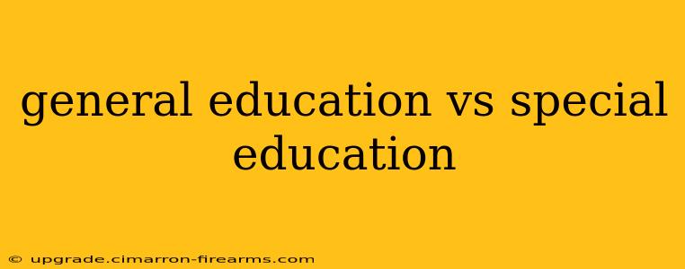 general education vs special education