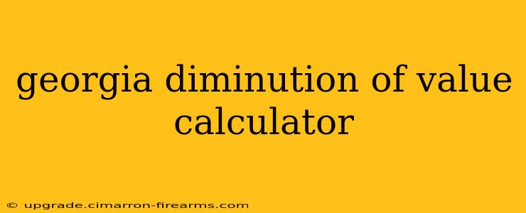 georgia diminution of value calculator