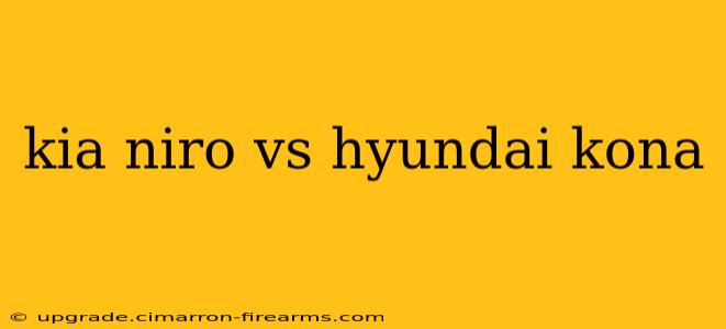 kia niro vs hyundai kona