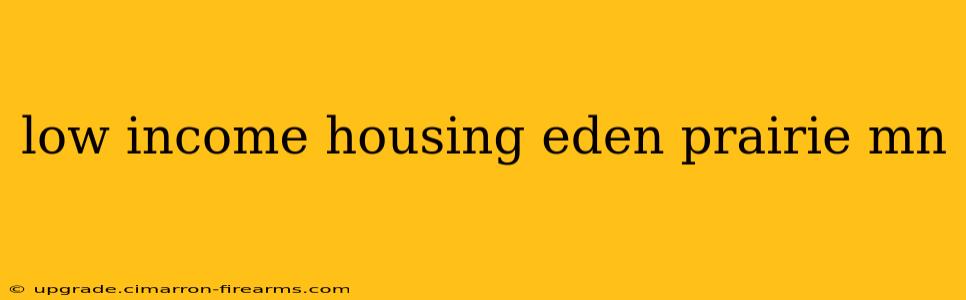 low income housing eden prairie mn