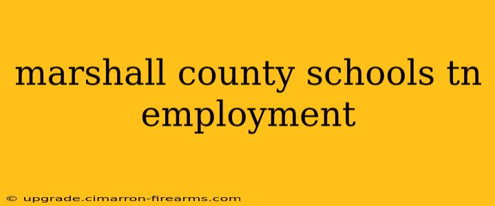 marshall county schools tn employment