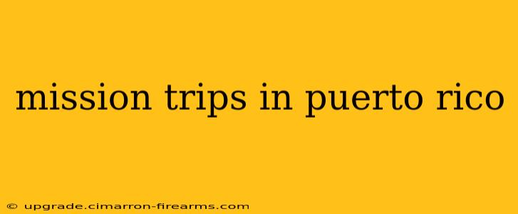 mission trips in puerto rico