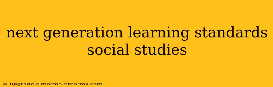 next generation learning standards social studies