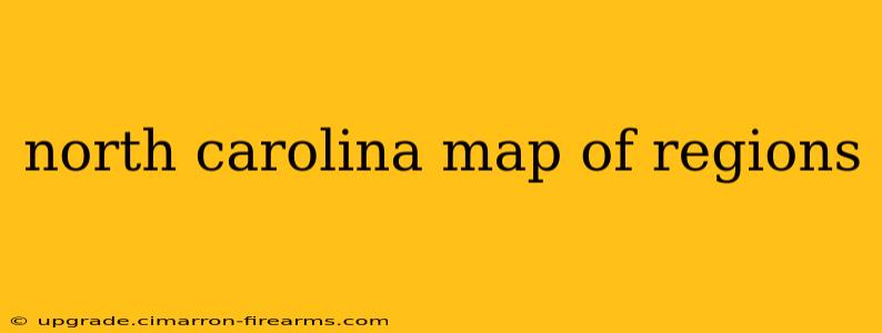 north carolina map of regions