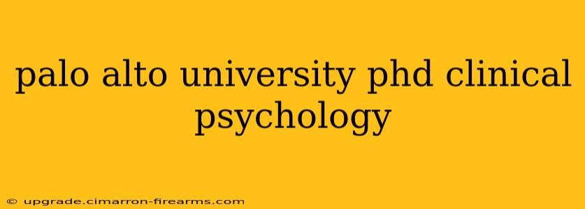 palo alto university phd clinical psychology