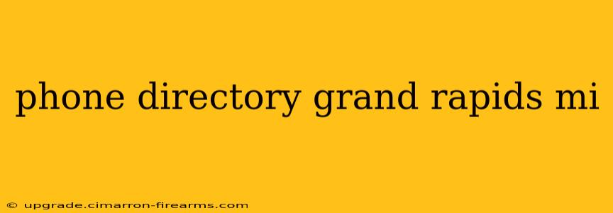 phone directory grand rapids mi