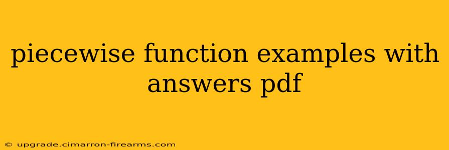 piecewise function examples with answers pdf