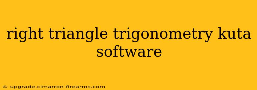 right triangle trigonometry kuta software