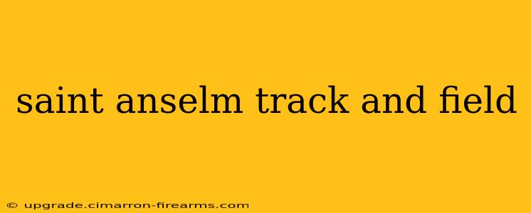 saint anselm track and field