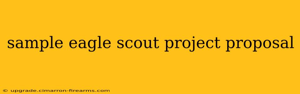 sample eagle scout project proposal