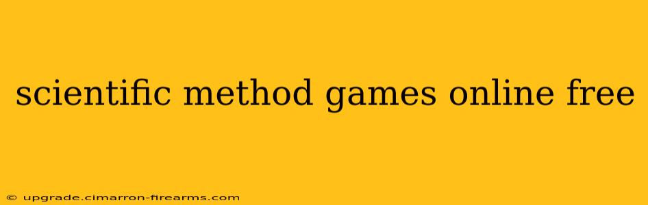 scientific method games online free