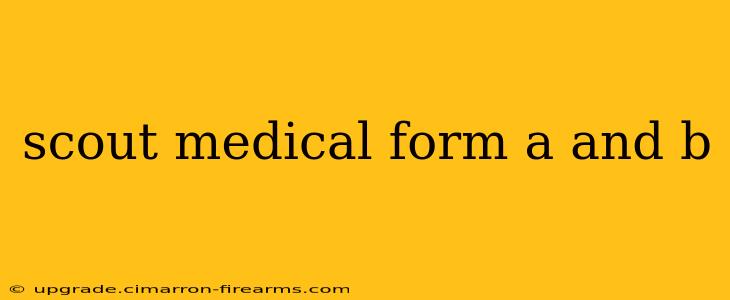 scout medical form a and b