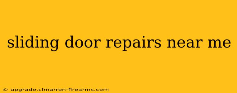 sliding door repairs near me